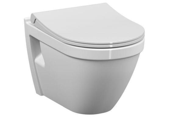 Унитаз с бидеткой VitrA S50 Rim-Ex 7740B003-0850 подвесной безободковый с функцией биде (сиденье отдельно)