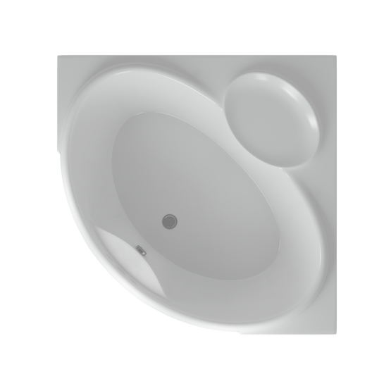 Ванна АКВАТЕК Эпсилон 150x150 без гидромассажа с фронтальным экраном