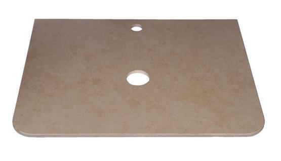 Столешница керамогранит под тумбу Атлантика 60 MI01, цвет бежевый светлый