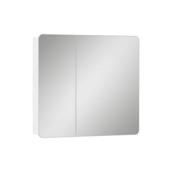 Шкаф зеркальный Volna 80 белый глянец