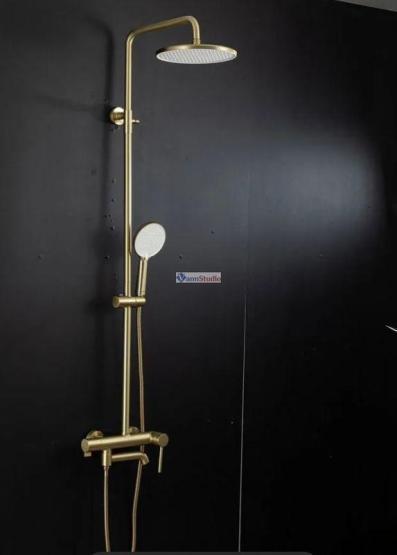 Душевая система Gappo G2406-3 золото сатин с изливом