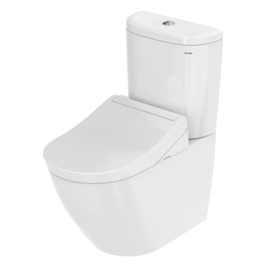 TOTO NC Унитаз моноблок 38x70cм, безободковый, tornado, CeFiONtect, cиденье Washlet, цвет: белый