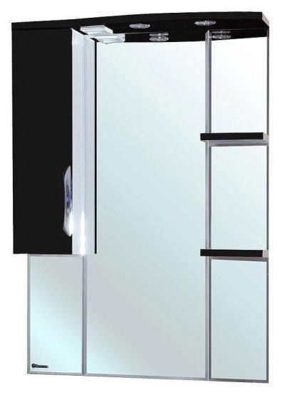 Зеркало-шкаф Bellezza Лагуна 75 L с подсветкой черный