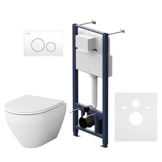 Комплект AM.PM Spirit 2.0 IS49001.701700 инсталляция с унитазом и клавишей белый