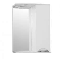 Зеркальный шкаф Style Line Elfante Жасмин 60/С с подсветкой, белый