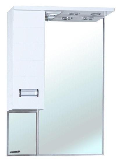 Зеркало-шкаф Bellezza Сиена 70 L с подсветкой белый