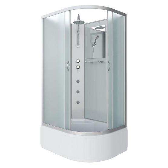 Душевая кабина Niagara NG-2310-14LBKTG 1200х800х2100-2400 высокий поддон 40см стекло матовое