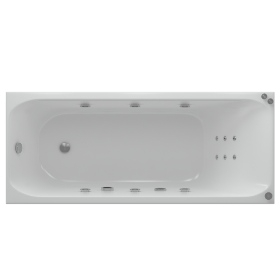 Ванна АКВАТЕК Альфа 170x70 НМ (пневматика)