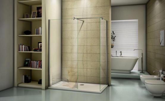 Душевой уголок GOOD DOOR WALK IN SP+P-90-C-CH 90x90 прозрачное