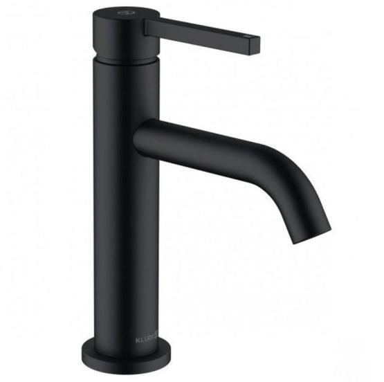 Смеситель KLUDI NOVA FONTE Pura для умывальника 100; без донного клапана; чёрный мат