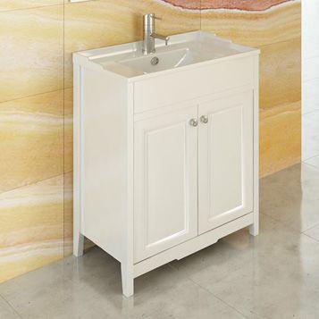 Тумба с раковиной Comforty Тбилиси-70 белый глянец