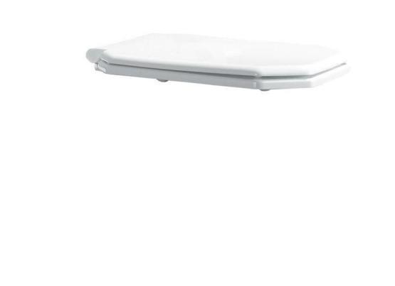 Крышка для унитаза с микролифтом Boheme Vogue 946 белый (петли хром)