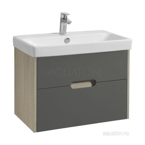 Тумба под раковину AQUATON Оливия 70 грей, дуб ойстер 1A254301OLUG0