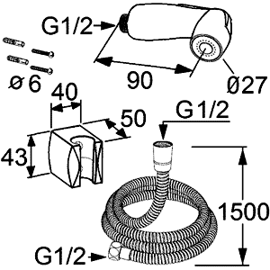 Гигиенический душ Kludi Bozz 7304205-00