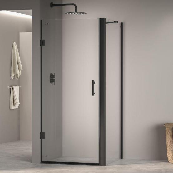 Душевой уголок RGW PA-36B (PA-06B + Z-050-2B + держатель O-204B) Passage 100x80 Черный матовый прозрачное