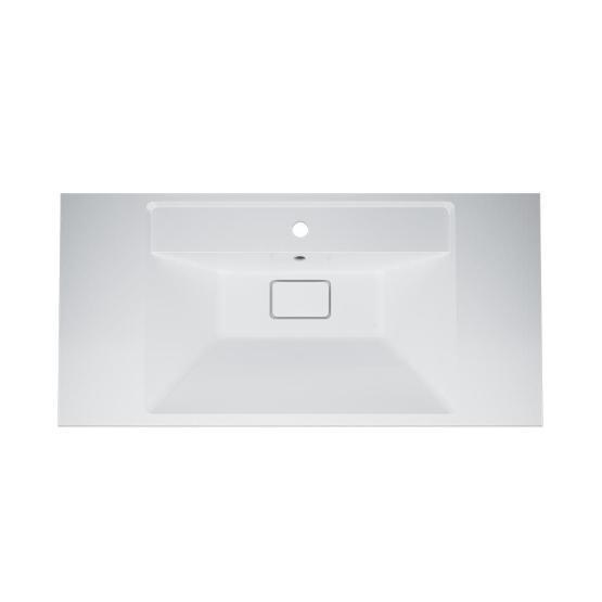 Раковина мебельная AM.PM Inspire 2.0 M50AWPX1001WG 100 см искусственный мрамор белый матовый