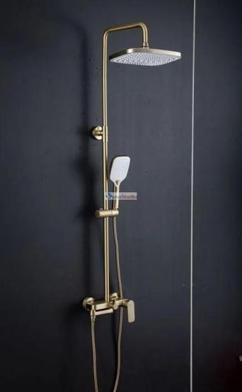 Душевая система Gappo G2448-3 сатин золотой с изливом