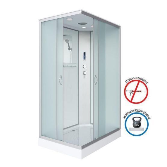 Душевая кабина Niagara NG-43185-14QP 1100х800х2150 низкий поддон 13см стекло матовое