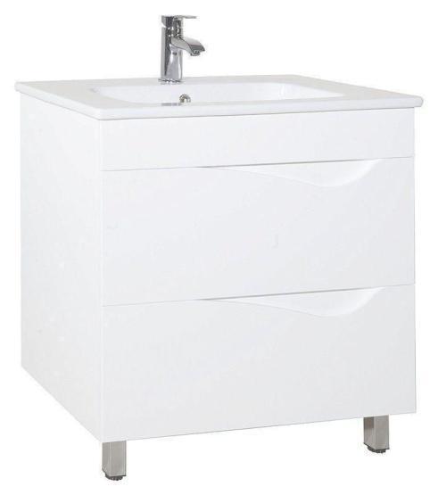 Тумба под раковину Bellezza Эйфория 60 напольная с 2 ящ. (Оскар) белая