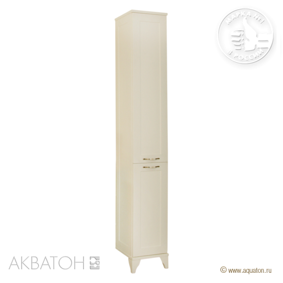 Шкаф колонна Акватон Леон 33 1A187903LBPR0 дуб бежевый напольный