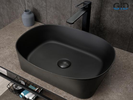 Раковина Gid N9028bg на столешницу 53 Черный графит