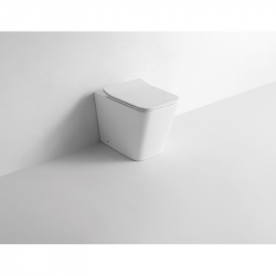 Унитаз CeramaLux NS 3170 54x36х41 см безободковый сиденье микролифт приставной