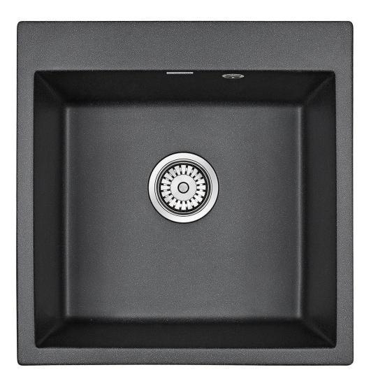 Мойка для кухни Paulmark PRAKTISCH, PM105152-BL, черный, 510х520