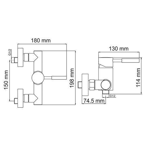 Смеситель для душа WasserKraft Main 4102 хром