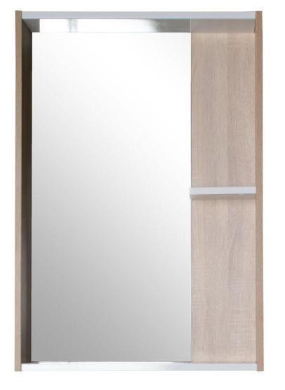 Зеркало ASB-Mebel Адель 60 Белый/Дуб Сонома