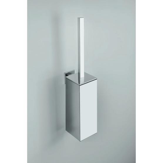 Туалетный ершик Colombo Basic Q В3707 с колбой, подвесной h49см, пластик/хром