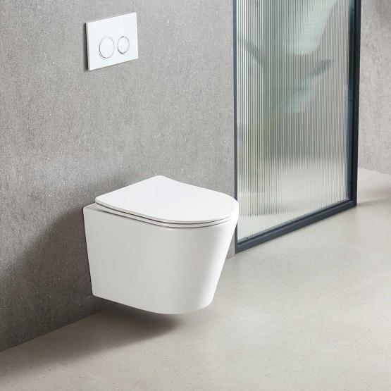 Унитаз подвесной Vincea Tornado Piatti VT1-11T безободковы, цвет белый, ультратонкое soft-close сиденье