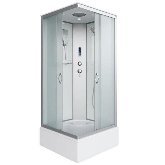 Душевая кабина Niagara NG-1108-14P 900х900х2150 средний поддон 26см стекло матовое с полкой