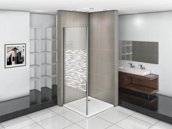 Боковая часть GOOD DOOR INFINITY SP-100-W-CH 100 узорчатое