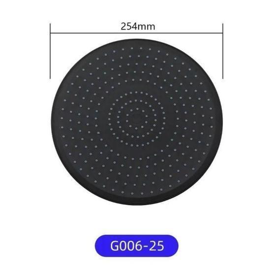 Тропический душ Gappo G006-25 черный 254mm