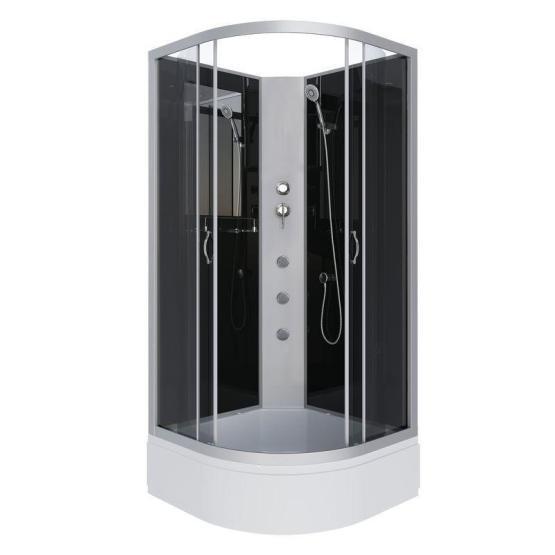 Душевая кабина Niagara NG-3501-14BKG 900х900х2000 средний поддон 26см стекло тонированное