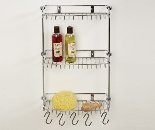 Этажерка настенная WasserKraft K-1433 30 см хром