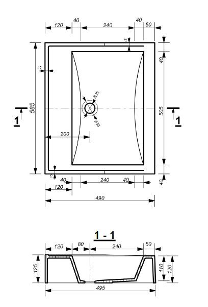 Раковина Эстет Комфорт 59х49