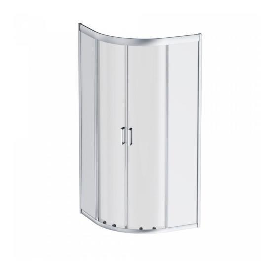 Душевой уголок AM.PM Gem W90G-401-090WT прозрачное, профиль матовое серебро