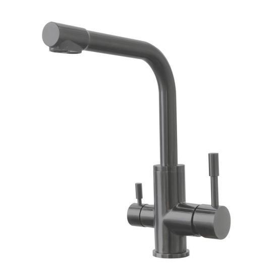 Смеситель Lemark Expert LM5061GMN для кухни с подключением к фильтру с питьевой водой Графит