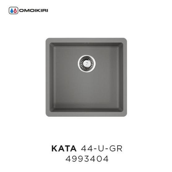 Кухонная мойка Omoikiri Kata 44-U-GR 4993404, 440х420, Leningrad Grey