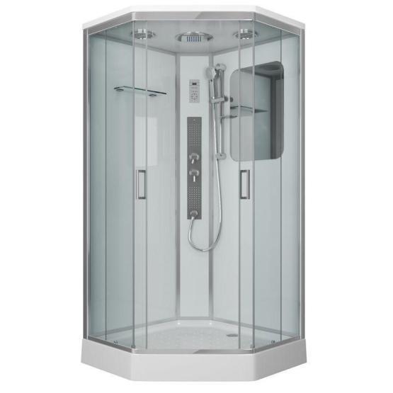 Душевая кабина Niagara Premium NG-6002-01GD (1000х1000х2200) низкий поддон(16 см) стекло ПРОЗРАЧНОЕ