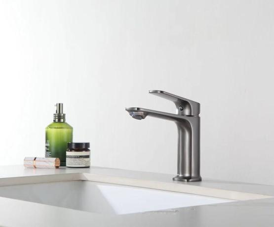 Смеситель для раковин Frap F1086-9 оружейная сталь