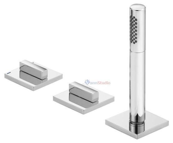 Смеситель на борт ванны Keuco Edition 11 51130010500, на 3 отверстия Хром