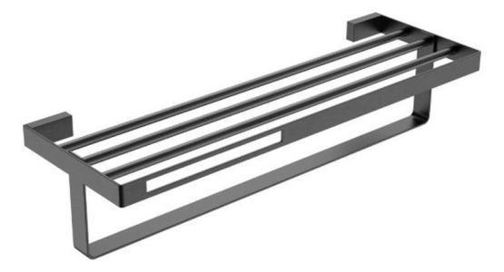 Полка для полотенец Boheme 10947-GM Серия Q Gunmetall