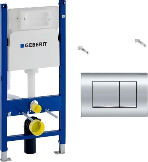 Инсталляция Geberit Delta 458.163.21.1 Duofix для подвесного унитаза клавиша Delta30