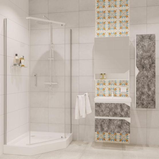 Душевой уголок Niagara Nova NG-6605-08 (90*90*190) трапеция, дверь распашная