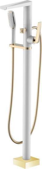 Смеситель напольный Boheme Venturo белый/золото 389-W