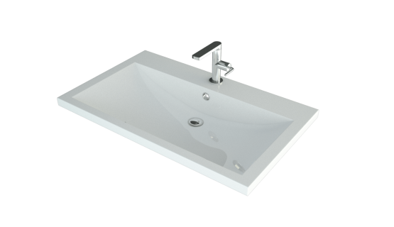 Раковина Madera Alice 750 литьевой мрамор