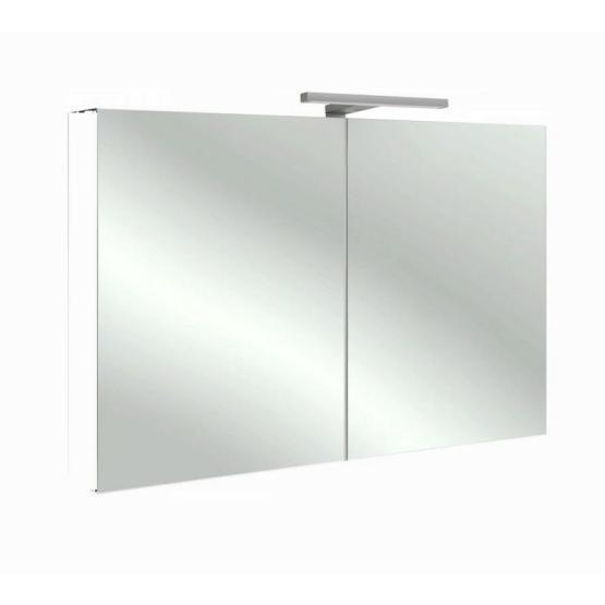 Зеркальный шкаф Jacob Delafon EB797RU-G1C 100 см с подсветкой белый блестящий