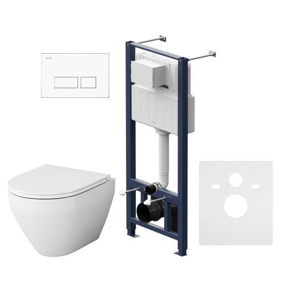 Комплект AM.PM Spirit 2.0 IS47001.701700 инсталляция с унитазом и клавишей белый